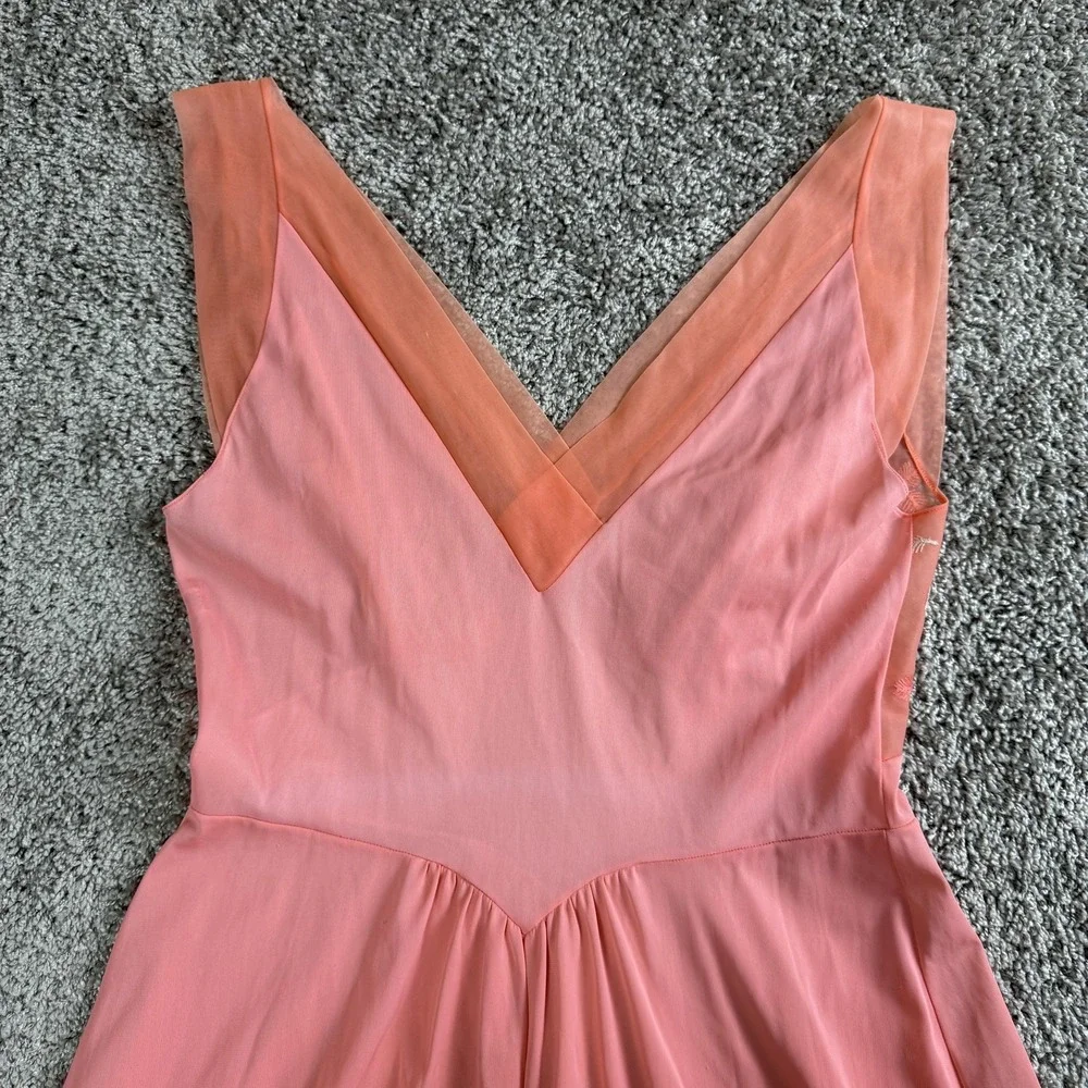 VTG Vanity‎ Fair Babydoll Nightgown Small Sheer Empire Waist Coquette Romantic
